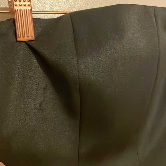 J Crew Tuxedo Elegant Black Wool Strapless Dress | 2 - Picture 6 of 8